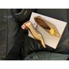 2026 Autumn New Brand Women Pumps Shoes Fashion Gold Metal Shallow Slip on Single Shoes Thin Low Heel Dress Pumps