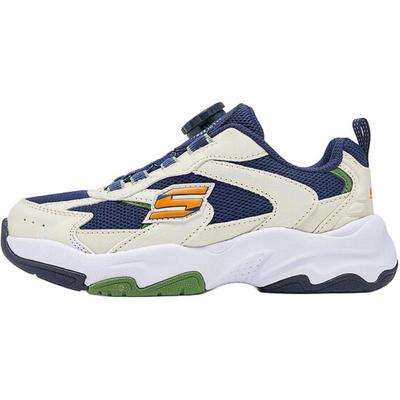 Kids Fabric Comfortable Low-Top Casual Shoes Kids Sneaker White Blue 405292L-WNV