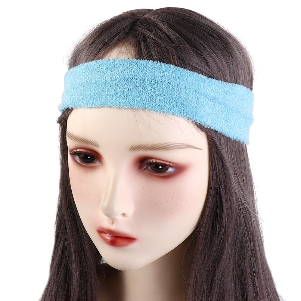 Accessory Pure Color Strong Elastic Sport Gym Yoga Hairband Stretch Head Bands Sweatband Headband