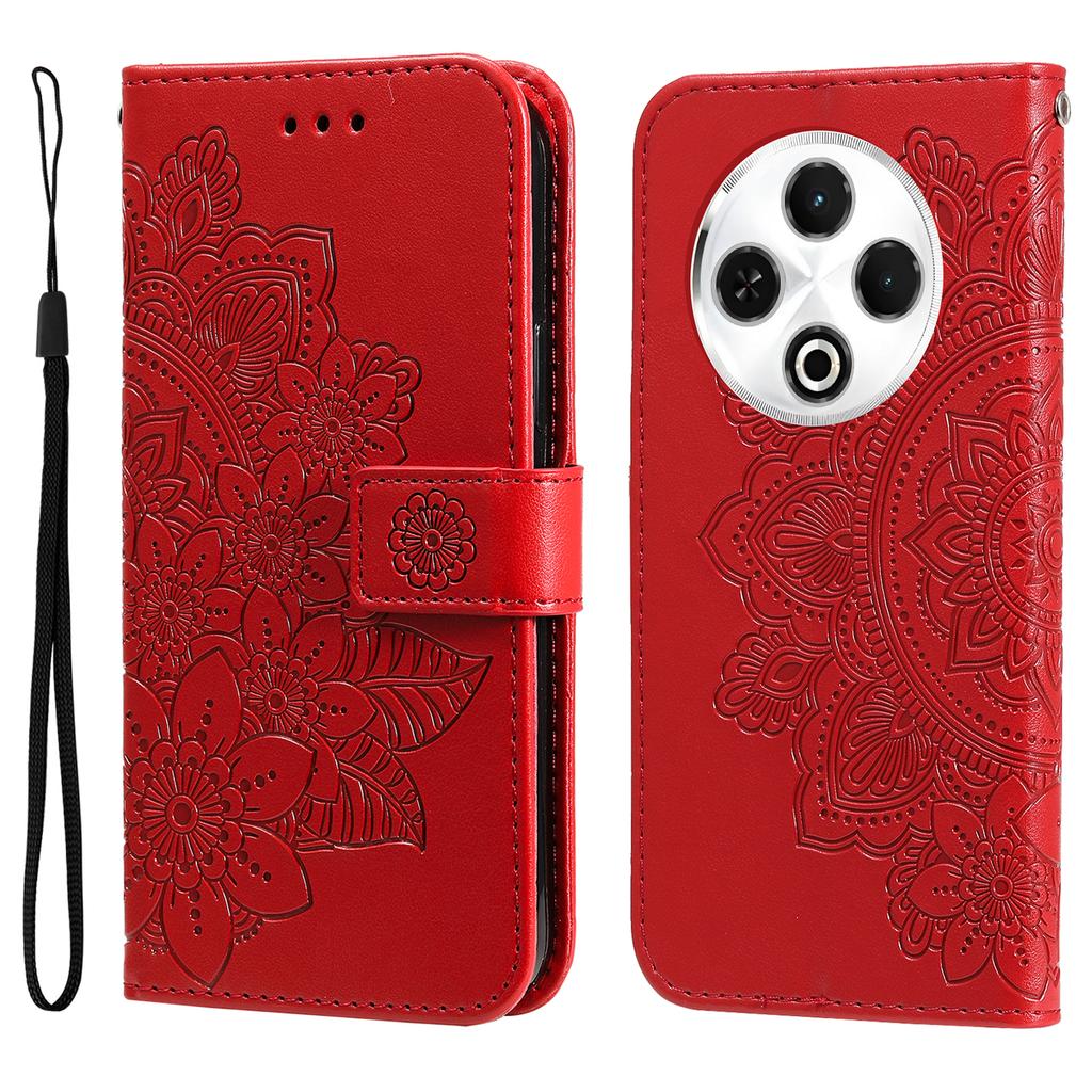 For TECNO Spark 30 4G Case Floral Pattern PU Leather Wallet Stand Phone Cover