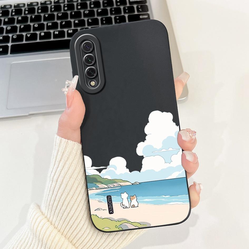 For Xiaomi Mi A3 Case MiA3 Shockproof Cover Cute Cartoon Panda Rabbit Soft Silicone Matte TPU Phone Case For Xiaomi Mi CC9e Capa