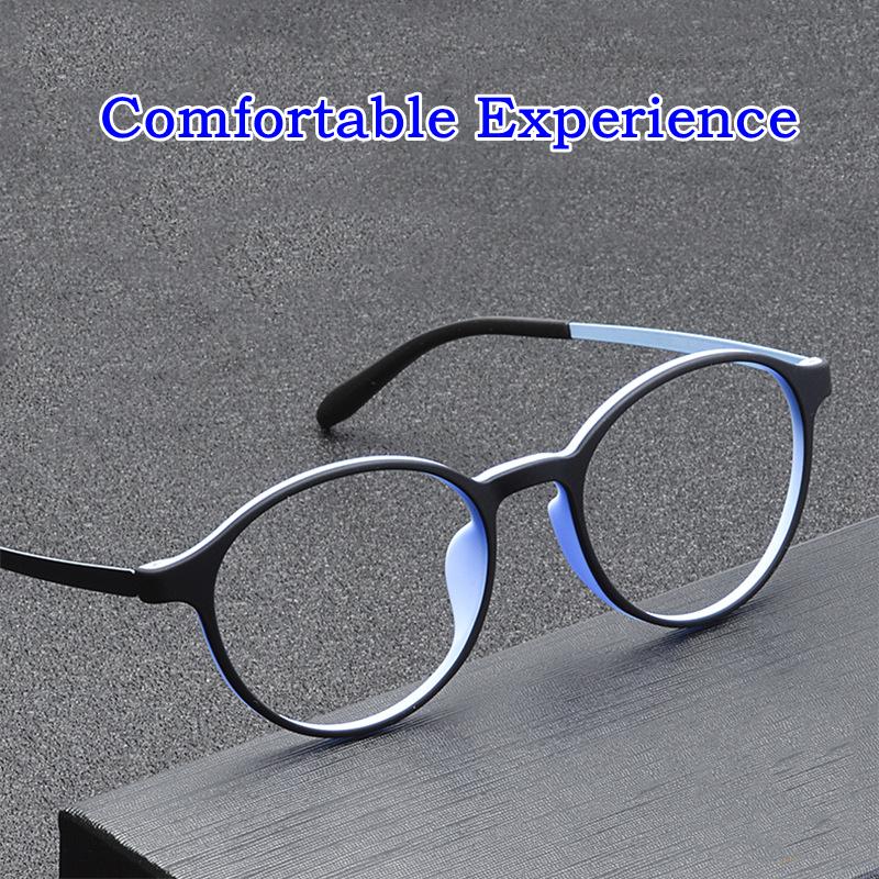 Ultralight Titanium Alloy TR90 Myopia Glasses Retro Round Optical Prescription Eyeglasses Frame Men and Women Oculos