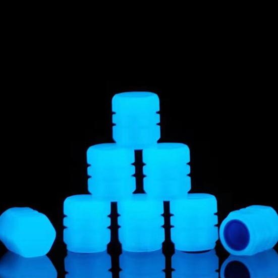 12Pcs Glowing Tire Valve Caps Set Fluorescent Air Caps Cover Enhanced Visibility Illuminated Valve Stem Caps for Cars Trucks SUV