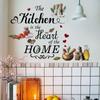 Removable Wall Decals PVC Kitchen is The Heart of The Home Peel and Stick Wall Sticker  Kitchen