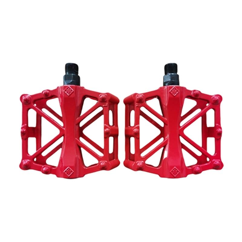 Light weight Bicycles Platform Pedals 8 Pins Nonslip Bicycles Pedals for Mountain Cycling Road Bicycles Enduring