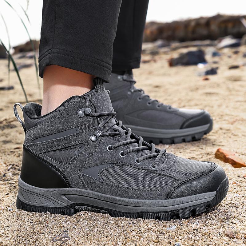 Men's Hiking Shoes Outdoor Adventure Hiking Shoes High-top Hiking Shoes Winter Shoes Wear-resistant Snow Boots