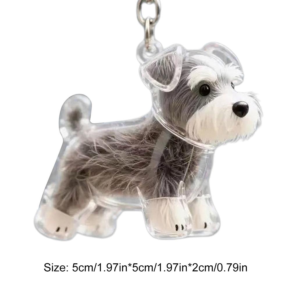 Dogs Hair Storage Pendant Cute Keychain Bag Pendant Couple Car Key Chains Jewelry Souvenir Collection Gift Decor Dog Accessories