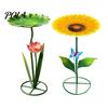 Metal Sunflower Bee Feeder, Lotus Leaf Butterfly Cup, Outdoor Bee Watering Station, Pollinators Bath Bowl for Garden Yard Lawn Decor