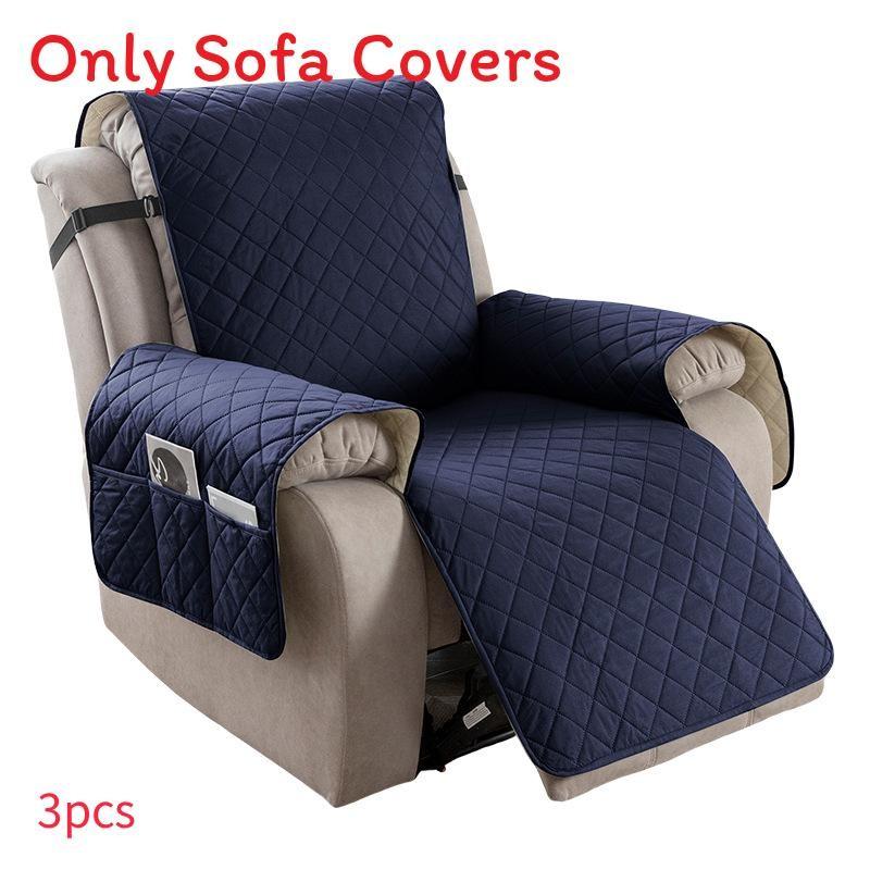 Universal Polyester Square Pattern Sofa Cushion For Single Double Triple Seat Lounge Chair Protector