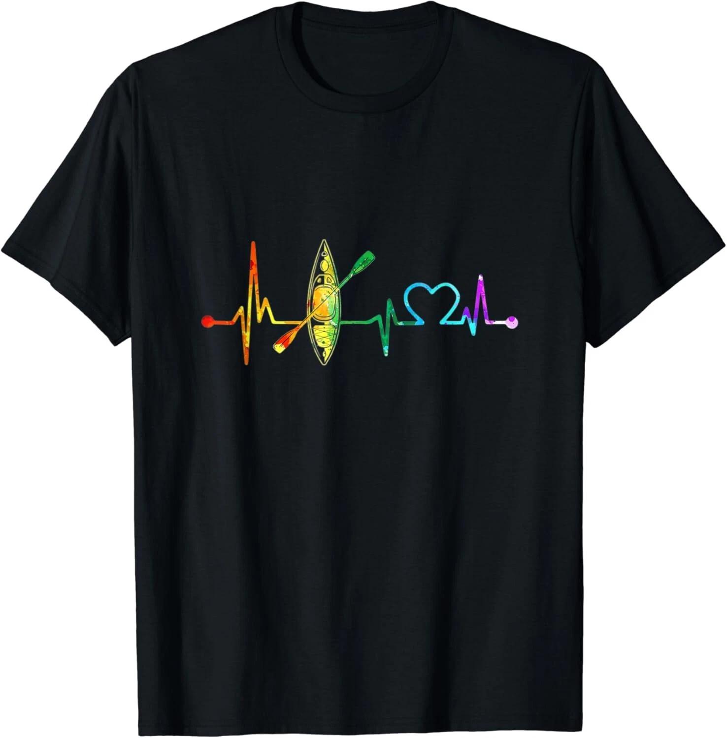 Kayaking Tee My Heartbeat Is A Kayak Vintage Gift Unisex T-Shirt M