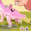 Simulation Walking Interactive Dinosaur Model Toy With Light Electric Dinosaur Toy Luminescent Projection