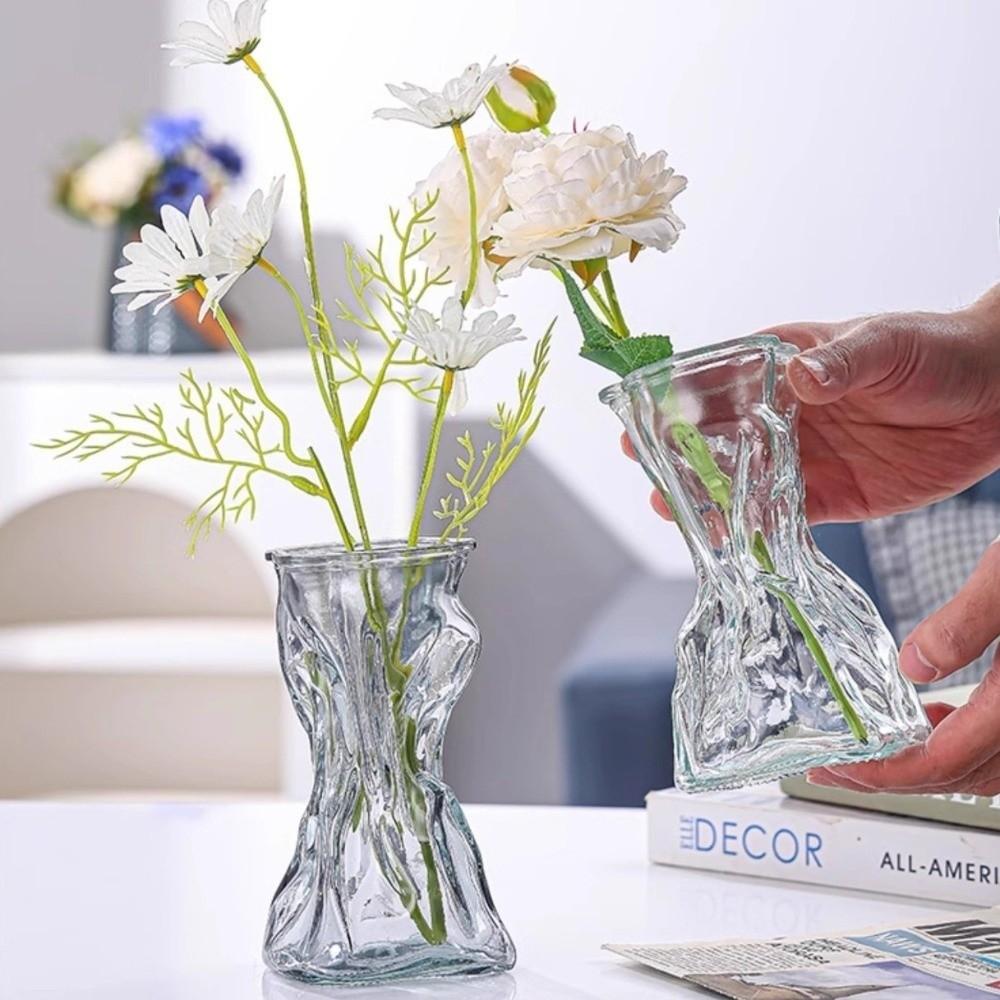 Centerpieces Transparent Irregular Vase Hydroponic Art Plant Bottle Desktop Display