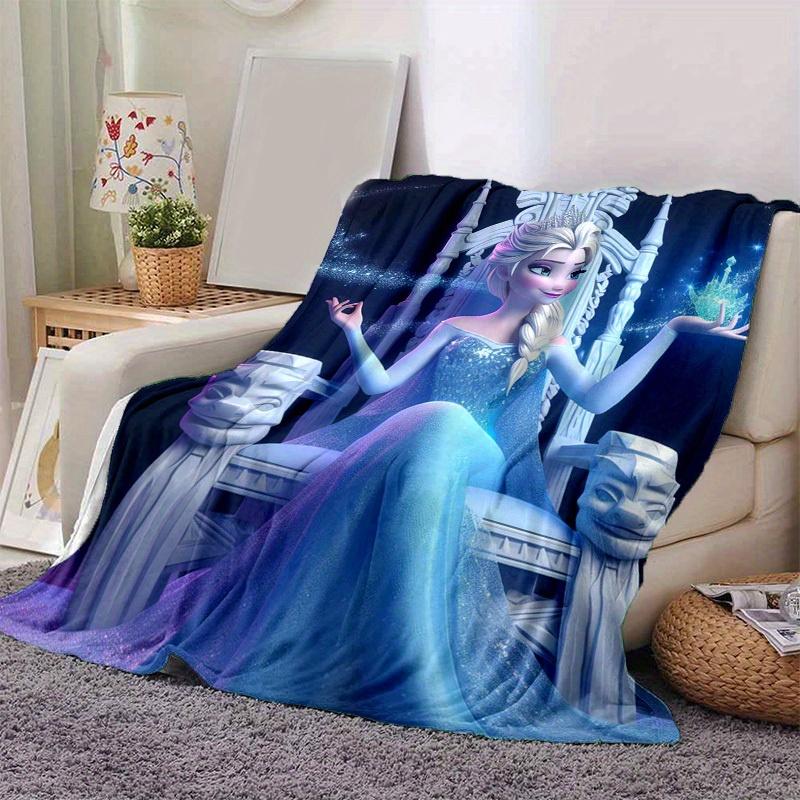 

1pc, Elsa Queen of Ice Crystal Magic Home Decorative Throw Blanket Perfect for Couch, Bed, Travel, Camping, Car, Beach, Office Nap Gift 80x120cm