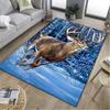 1Pc Animal Deer Print Rug - Home Decoration Carpet For Living Room Bedroom Flooring Computer Chair Area Rug