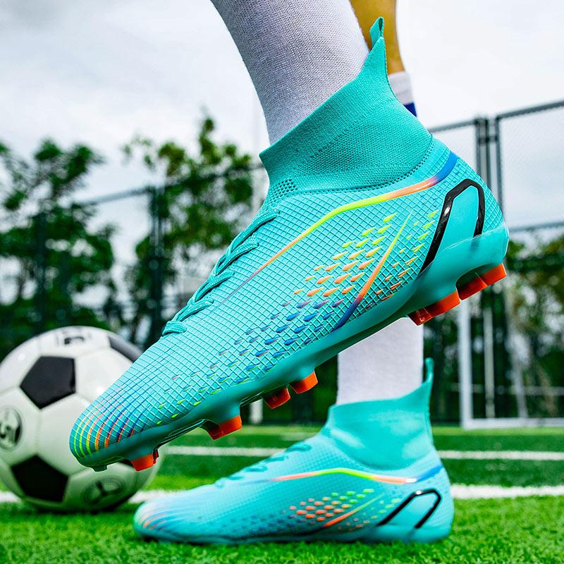 33-46 Buty piłkarskie unisex Wysokie elastyczne skarpetki, buty treningowe ze sztucznym kapitanem na świeżym powietrzu
