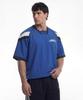 HDEX Sporty Color Block Half Jersey Short Sleeve (Blue)