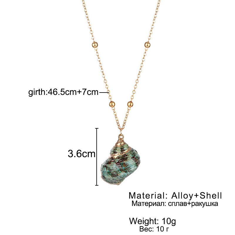 Ocean Inspired Fashionable Shell Necklace With Luxurious Gold Finish Plated