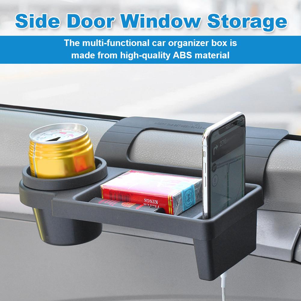 Hängendes Aufbewahrungsregal mit Becherhalter, Halter für Geldbörse, Schlüssel, Karten, Handy, Multifunktionale Auto-Organizer-Box, Zubehör für die Auto-Innenausstattung