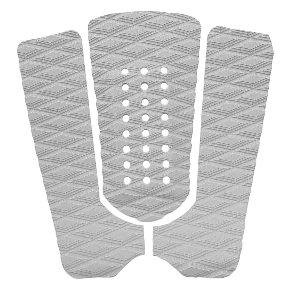 Lot 3 Tapis De Pont Pour Surf/paddle – Poignée Arrière + Stomp – EVA Blanc – Neuf
