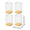 4 Pieces Acrylic Display Case Box Decorative Desktop Stackable Clear Storage