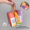 Gegebear High-Capacity Fruit Flavored Lipstick Key Chain Pendant, Moisturizing Lip Care Product, Three Color Lip Gloss+Pendant