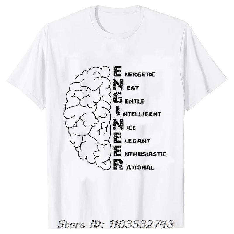 Men's Clothing Street T-shirt Clothes Engineer In Progress Print Cotton Tshirt Summer Harajuku Streetwear Fitness T Shirt Tops