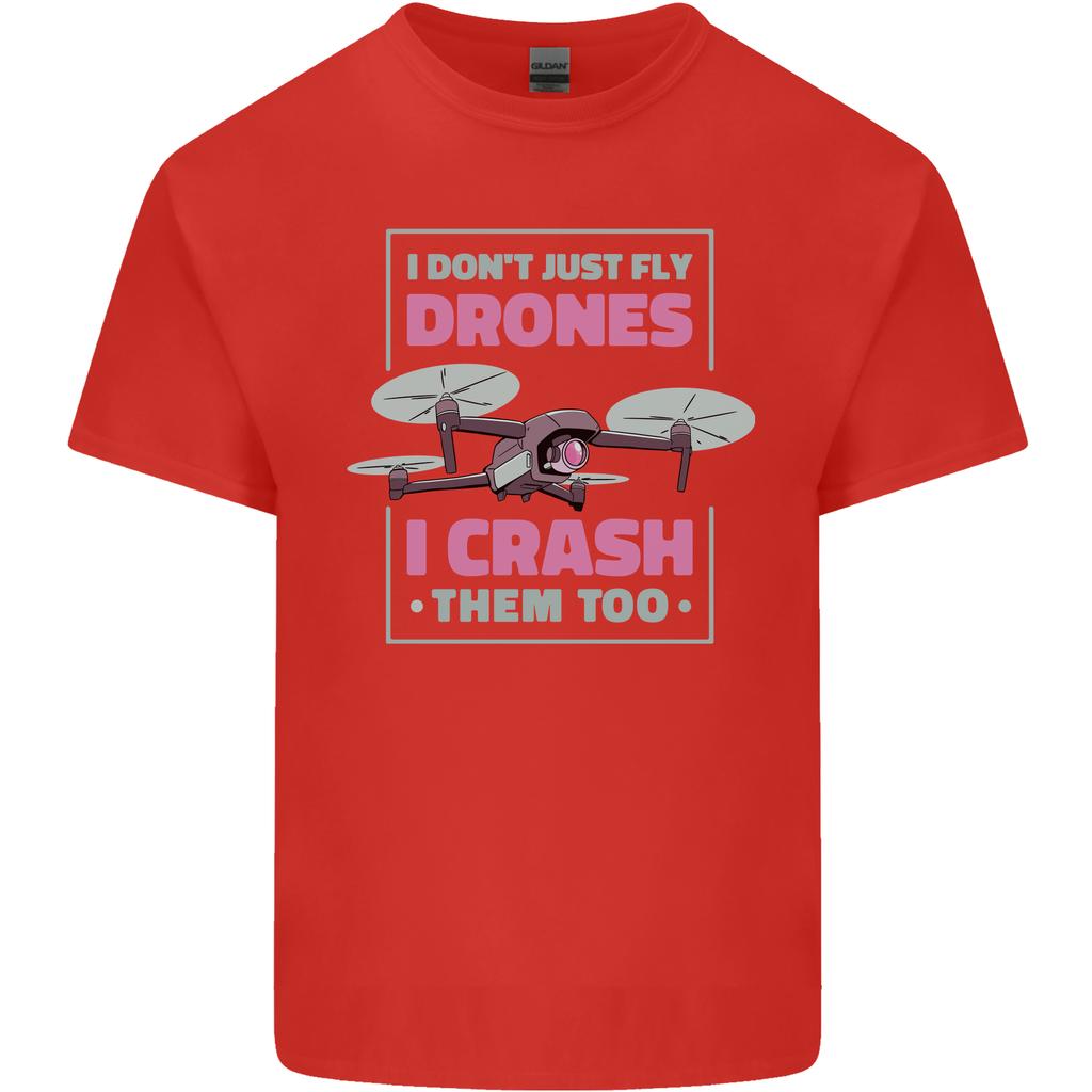 I Crash Them Too Funny Drone Pilot Unisexs Light Cotton TShirt