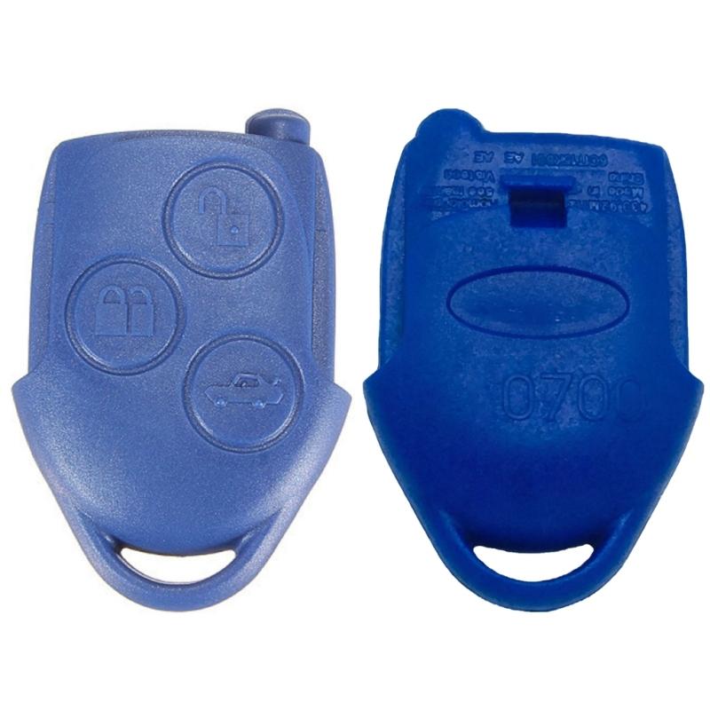 Automobile Blue 3 Button Remote Key Shell Protector For Transit Connect 2006-2014 DIY Replacement Cover