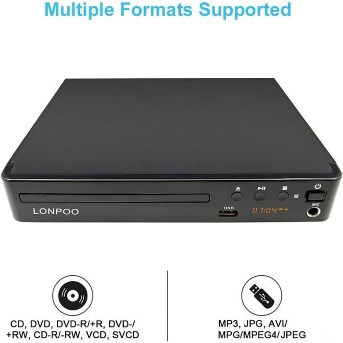 Lecteur DVD - LP - 099 - Sortie HDMI - Upscaling 1080P - USB intégré