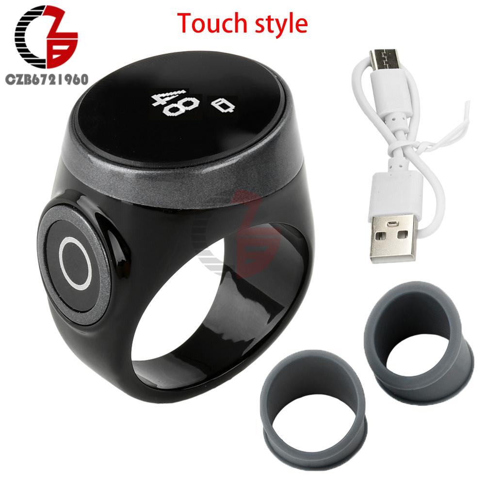 S9 Smart Tasbih Tally Counter Adjustable Electronic Digital Finger Ring Tally Counter Time Reminder Vibration Waterproof Counter