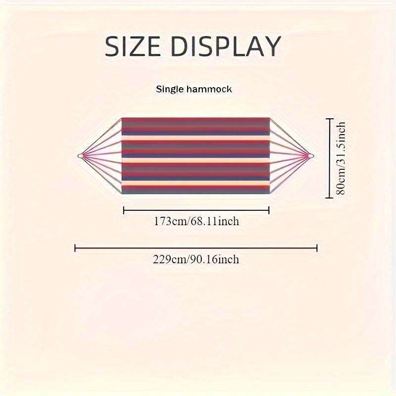 Heavy-Duty Outdoor Hammock, 450lbs Capacity, Durable and Portable, Includes Tree Straps and Travel Bag, Ideal for Camping