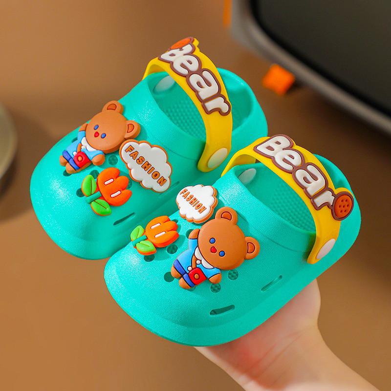 Cartoon Beach Sandals For Toddlers With Non Slip Pvc Sole For Kids