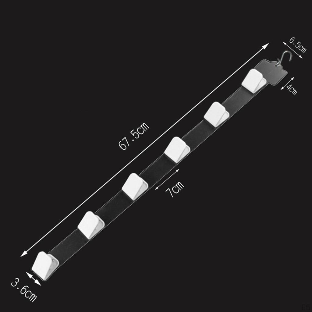 , Shelf Clips, Supermarket Strips, Sales Hanging Strips with 6 Clips. Made of Material for