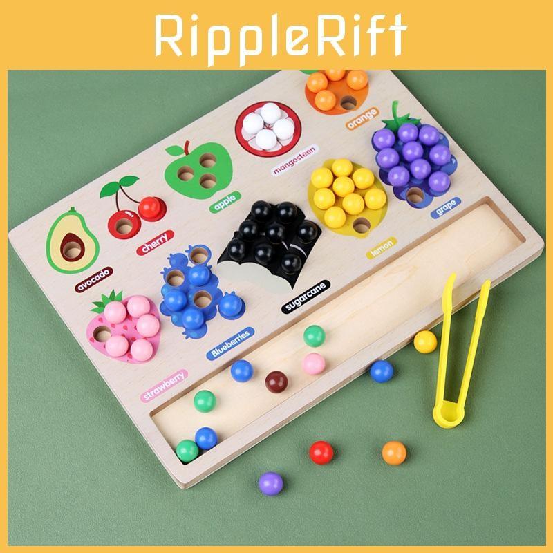 Wooden Fruit 3d Sorting Game For Kid Cognitive Motor Skills Development Training