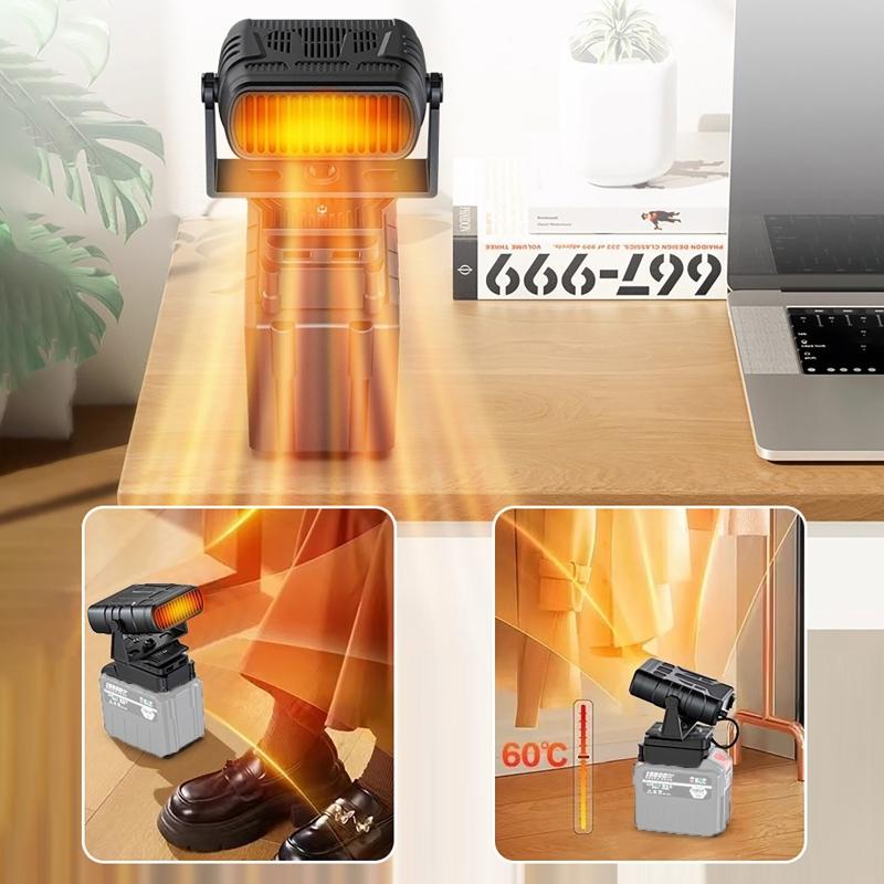 Car Heater Winter Window Defogger Defroster for Makita 18V Heating Fan Dual USB Ports Rechargeable (without Battery)
