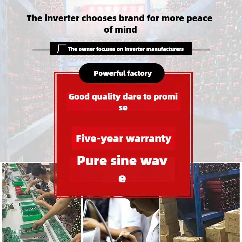 Amorphous Pure Sine Wave Inverter 12V24V48V60V To 220V Home Vehicle Converter 4000W 5000W