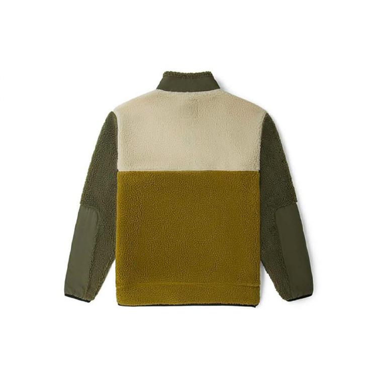 Vans Velvet Jackets Unisex Green Stand Collar Moderate VN0A54ODZBN
