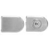 Double Door Push Sliding Access Control Office Glass Door Lock Stainless Steel Lock with 3 Keys