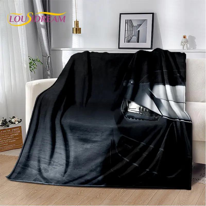 Samochód sportowy Concept Car miękki pluszowy koc, flanelowy koc rzut koc do salonu sypialnia kanapa z funkcją spania narzuta na piknik Bettdecke