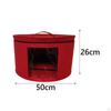 Hat Box Felt Round Portable for Women Men Storage Bin Decorative Closet Organizer Travel