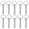 Pack Of 10 Carbon Steel Quick Releases Pin 8x60mm BallHead Locking Pin for Easy Use