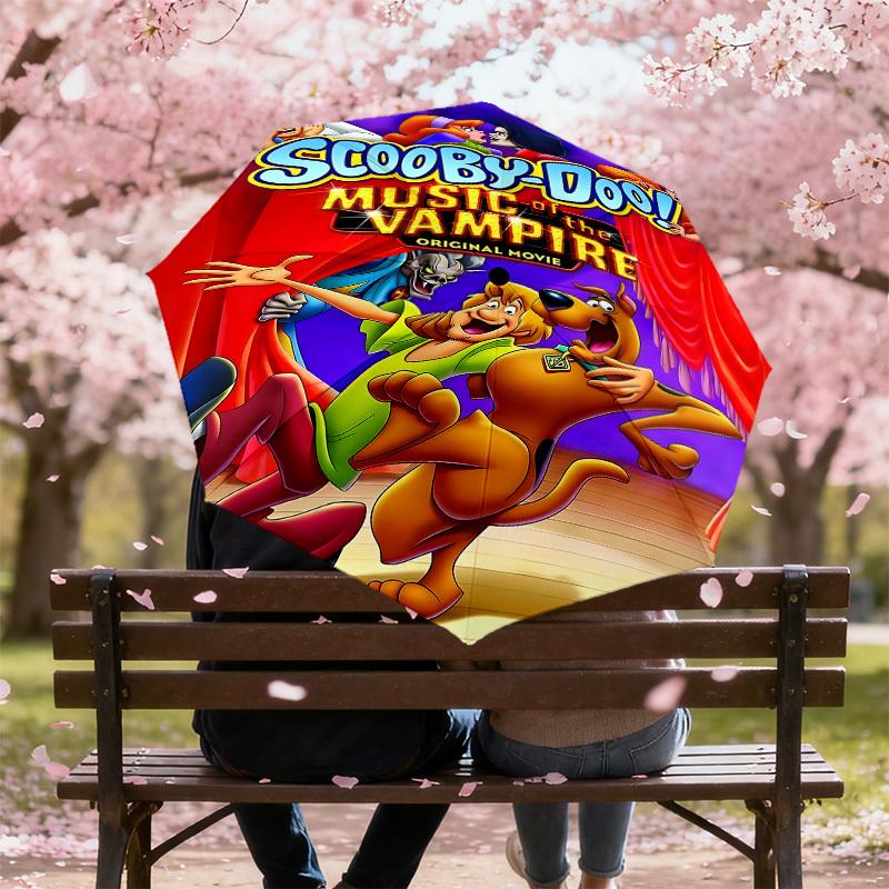 1PC Scooby-Doo Music of the Vampire Umbrella-8-Rib Reinforced, Automatic Open, Lightweight & Durable, Cute Fashion Accessory for Outdoor, D2641