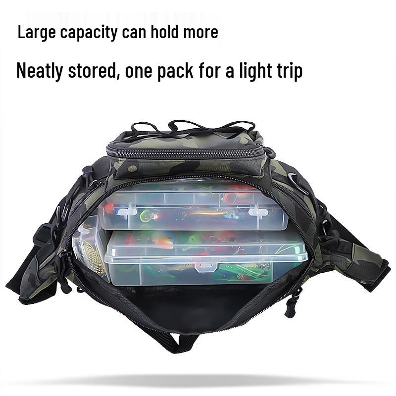 Xionghuo Multi-functional Lure Fishing Bag with Rod Holder