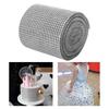 9m 24 Rows Electroplating Plastic Artificial Rhinestone Ribbon Mesh Wedding Clothing