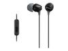 Sony Wired In-ear Headphones with Microphone -3.5 - Black - MDREX15APB.CE7