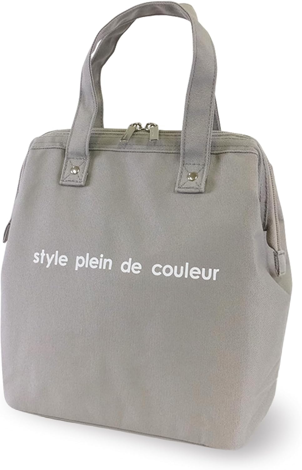 

[Style Plein de Couleur] Insulated Lunch Bag [Lunch Wire Bag L] Lunch Bag (Stylish and can also be used as an insulated lunch bag) Lunch Bag (Gray