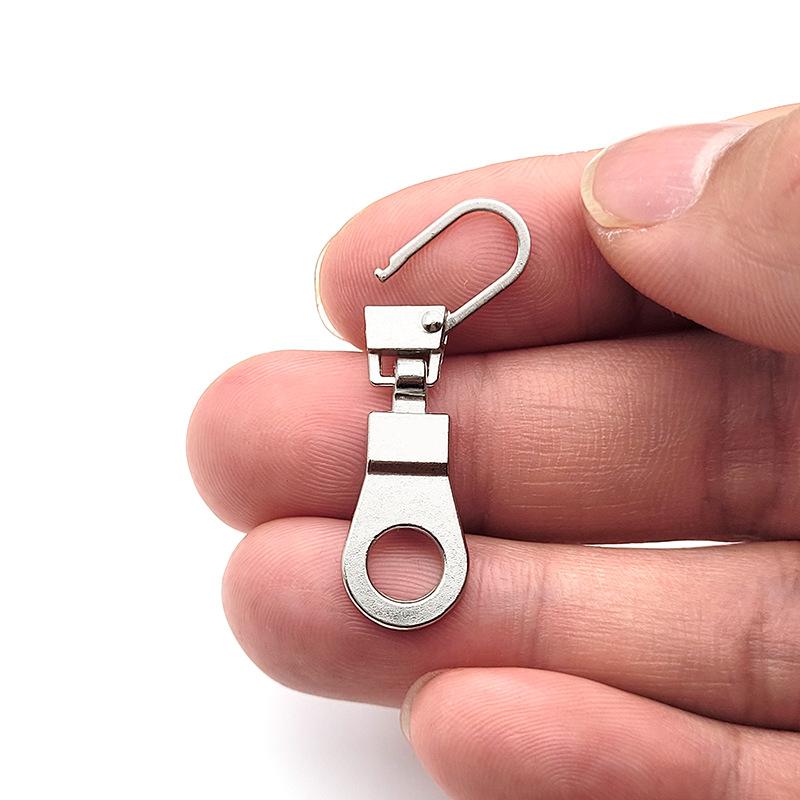 Detachable Metal Zipper Puller Head 5-12Pcs Replacement Zipper Head Repair Kits For Luggage Purse Clothes DIY Sewing Accessories