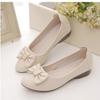 Soft Skin Shallow Mouth Single Shoes Women's Summer and Autumn 2025 New Bow Soft Sole Mother Shoes Are Not Tired