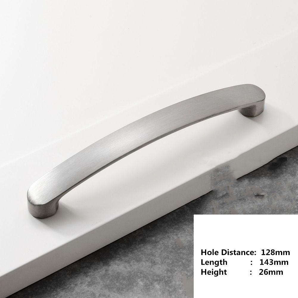 Modern Kitchen Drawer Cabinet Brushed Silver Furniture Hardware  Home Improvement