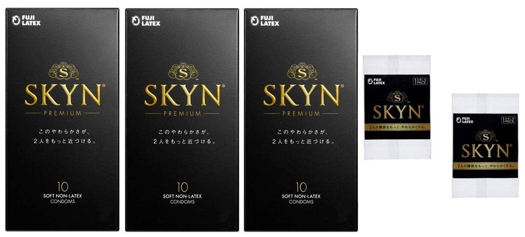 Condoms 10 pieces x 3 box set material with natural Fuji Latex [SKYN Premium] [Soft feel]